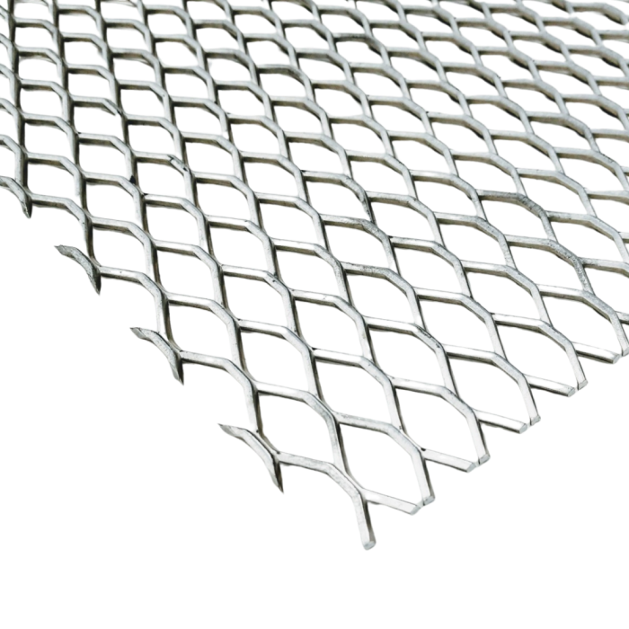 Metal Baklava Mesh - High Quality Expanded Steel Mesh - Length (mm): 2000 - Width (mm): 1000 - Thickness (mm): 2.7 - Mesh Size: 15*25