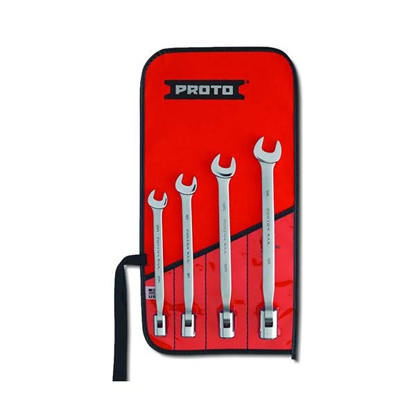 PROTO - Flex-Head Wrench Set, 12 Point, 4 Pieces