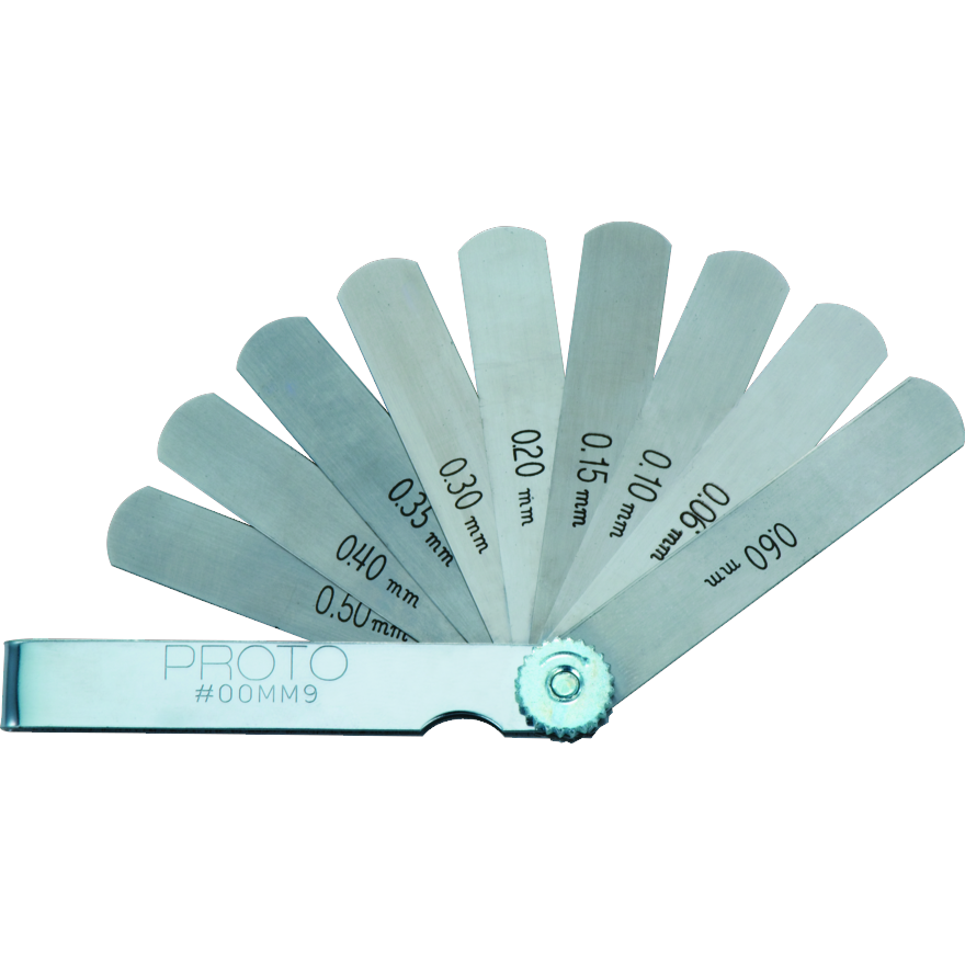 PROTO, 9 Blade Metric Feeler Gauge Set