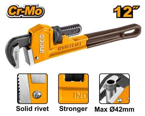 Pipe wrench 12"مفتاح انابيب انجليزى صناعي 12 بوصة