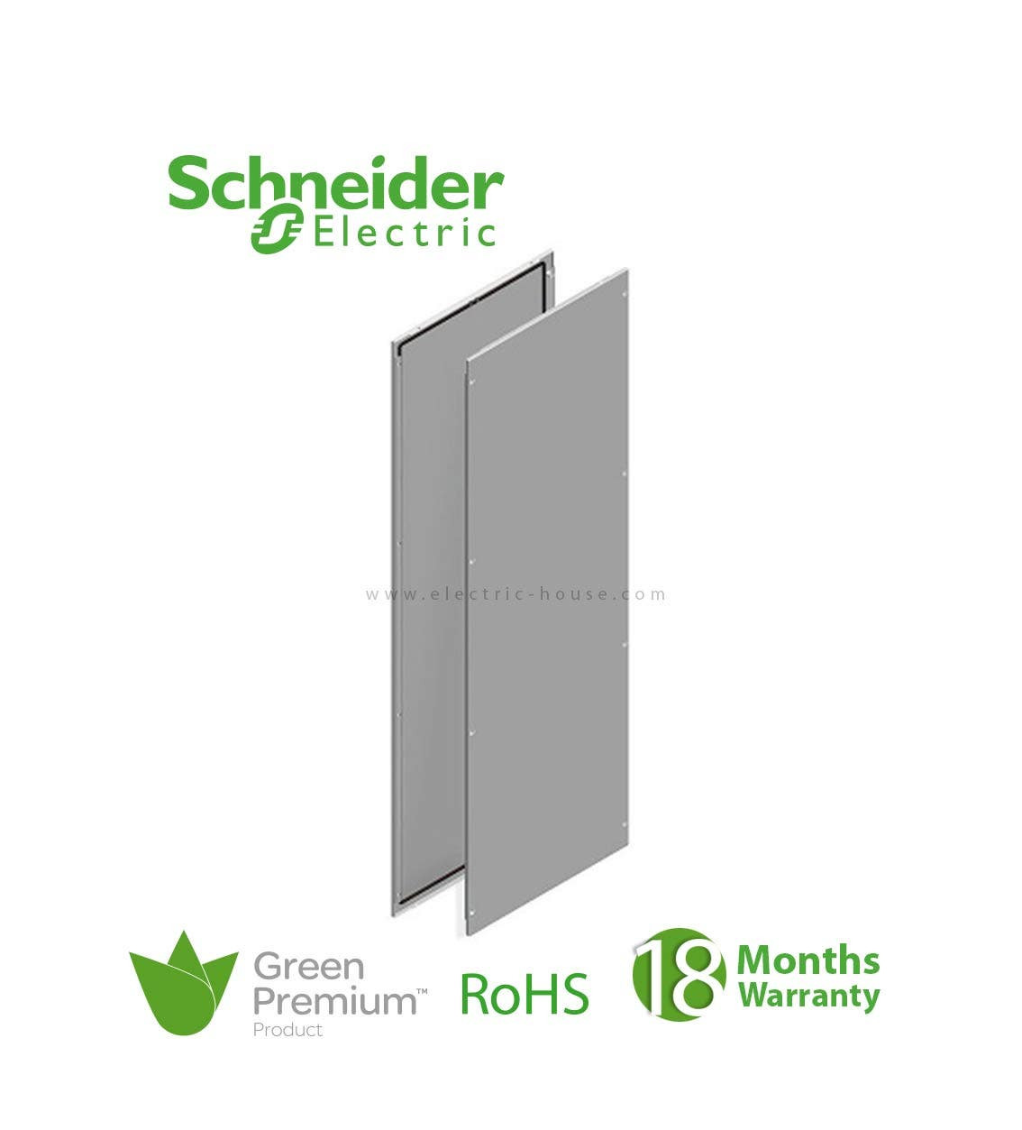 SCHNEIDER - Spacial SF External Fixing Side Panels, 2000 x 600 mm