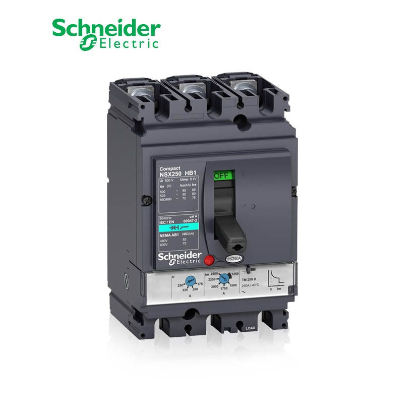 شنايدر - قاطع رئيسي 40 أمبير - ComPact NSX100HB1, 3P 3d, 75 kA at 690 VAC, TMD Trip Unit 40A