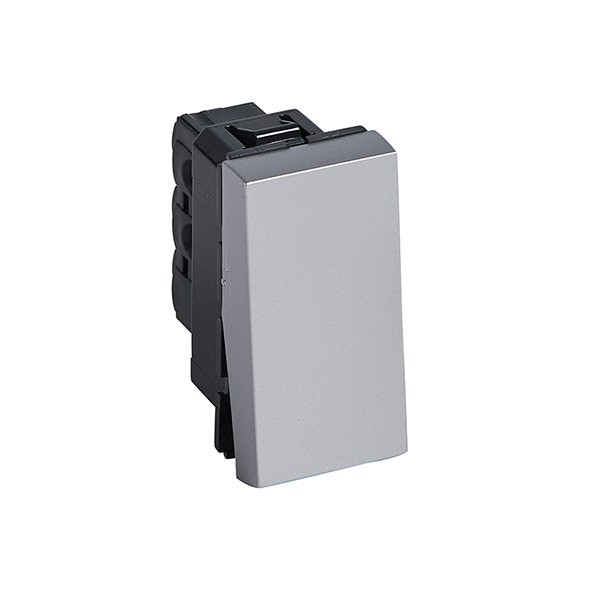 LEGRAND - 1-Way Push-Button Arteor, Square, 1 Module, Aluminium