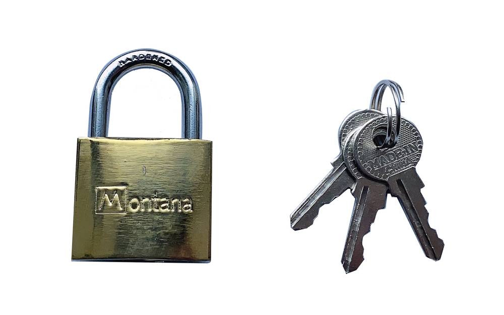 قفل | MONTANA - 75 mm - BRASS PLATED