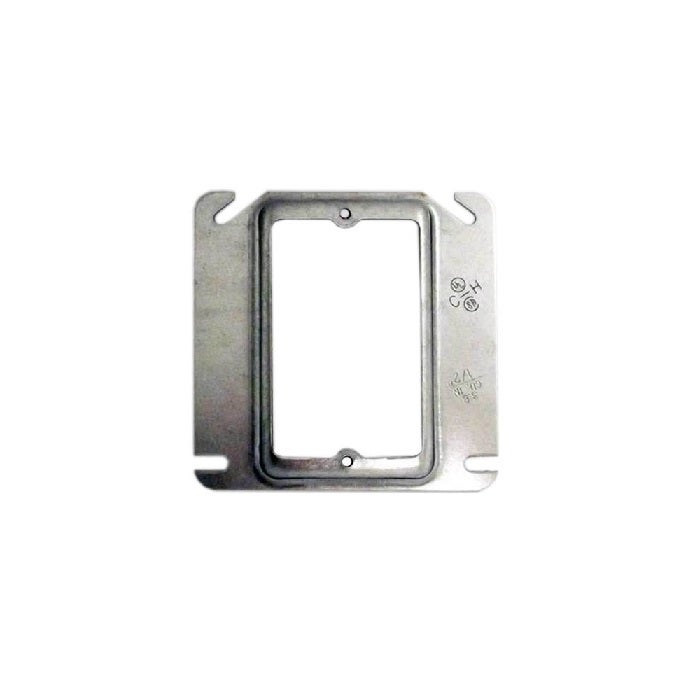 CROUSE HINDS - Cover 4" Square 1/2" Raised 1 Device, #TP484