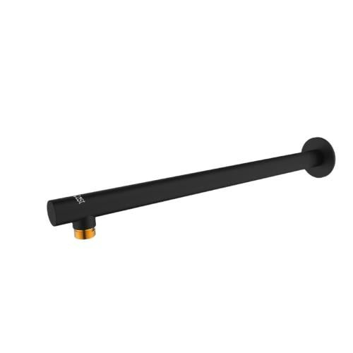 iCast Round Wall Shower Arm, 60 cm, SS304 - Black