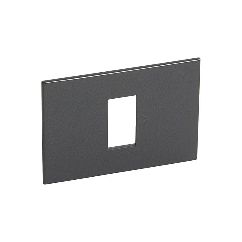 LEGRAND - Plate Arteor, US, 1 Module, Square, 2''x4'', Graphite