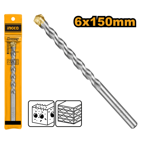 Concrete Masonry Drill Bit 6x150mm ريشة ثقب خرسانة فيديا 6 ملى *150