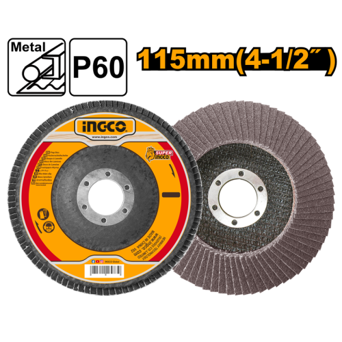 Flap disc 115mm4.5'' *22.2mm,P60ديسك تنعيم 4.5 بوصة 115 مللي