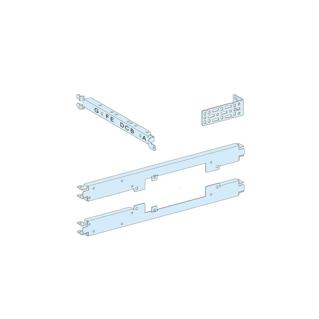 شنايدر - إكسسوار لوحة خدمة - Mounting Plate for Horizontal, NS250, C/O Motor, UA/BA Controller