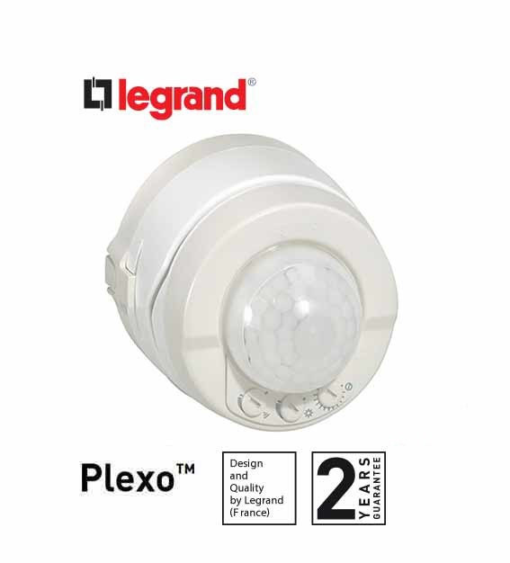 LEGRAND - Movement Detector Plexo IP55, Detection Angle 360°, Surface Mounting, White