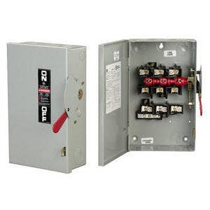 GENERAL ELECTRIC - Safety Switch, 30A 3P 240V Fusible, Nema 1