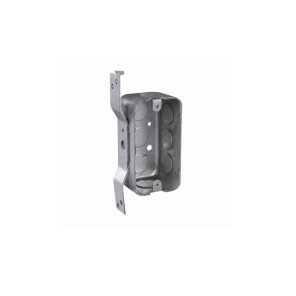 CROUSE HINDS - Utility Box 4", 2 1/8 Deep W/ "S" Bracket, Set 1/2" KO