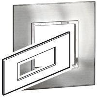 LEGRAND - Plate 6Mod Sqr US Std, S/S, Arteor