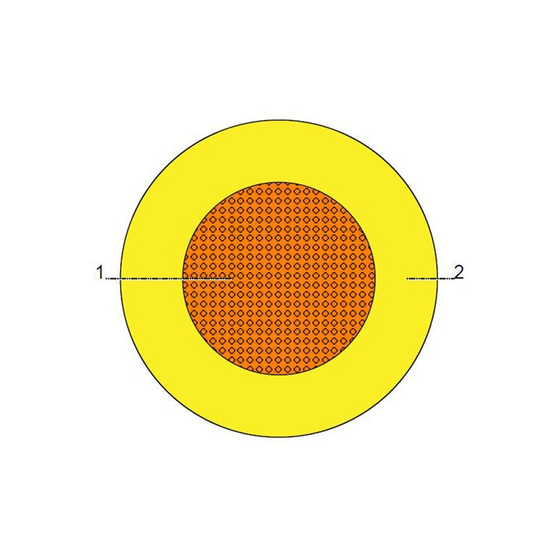 BAHRA CABLES - Building Wire, Cu/LS0H-XL, 450/750 V, 4mm2, RM, Yellow, BS EN 50525-3-41 (Formerly BS 7211:1998), 500 m