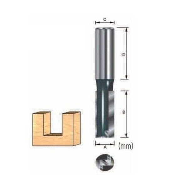 Accessories, Router Bits - Straight Bit (12mm)