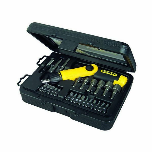 STANLEY - Pistol Grip Ratchet Screwdriver Set, 25 Pieces