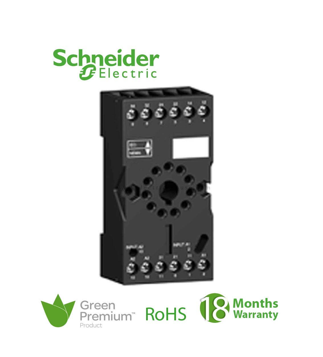 SCHNEIDER - Socket RUZ, Mixed Contact, 10A, 250V, Connector, For Relay RXM2, RUMC3