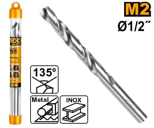 HSS steel drill bit 6 mm one pcs High-quality ريشة ثقب حديد هاى كواليتى6 ملى بالحبة