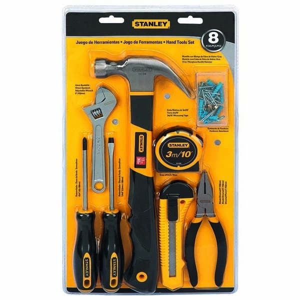 STANLEY - Hand Tool Mixed Set, 8 Pieces