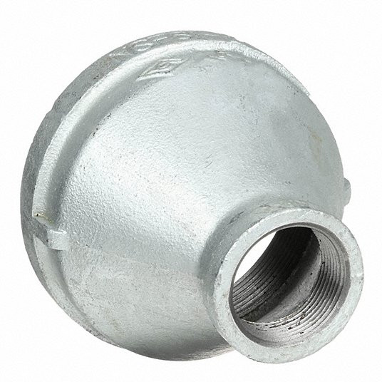 Reducing Coupling: Malleable Iron, 3 in x 2 in Pipe Size, NPT x NPT, Class 150