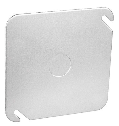ITCC - Square Flat Cover, 4”, 1/2" KO