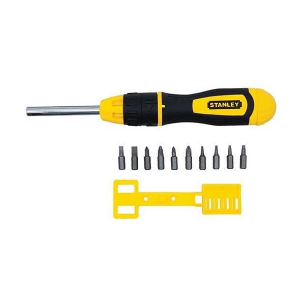 STANLEY - Multi-Bit Ratcheting Screwdriver with 10 Bits