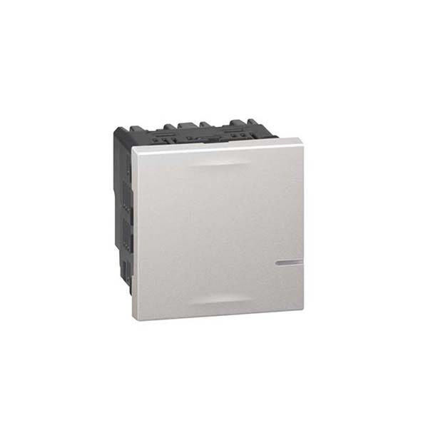 LEGRAND - Connected Switch Arteor without Neutral (Dimmer Option), 5-300W, Soft Aluminium