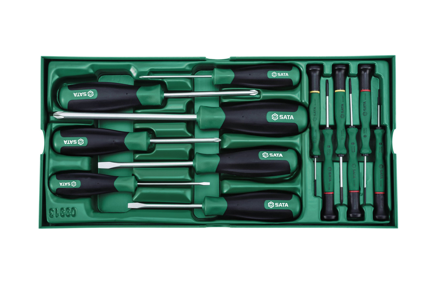 SATA, 13Pc. Screwdriver Tray Set