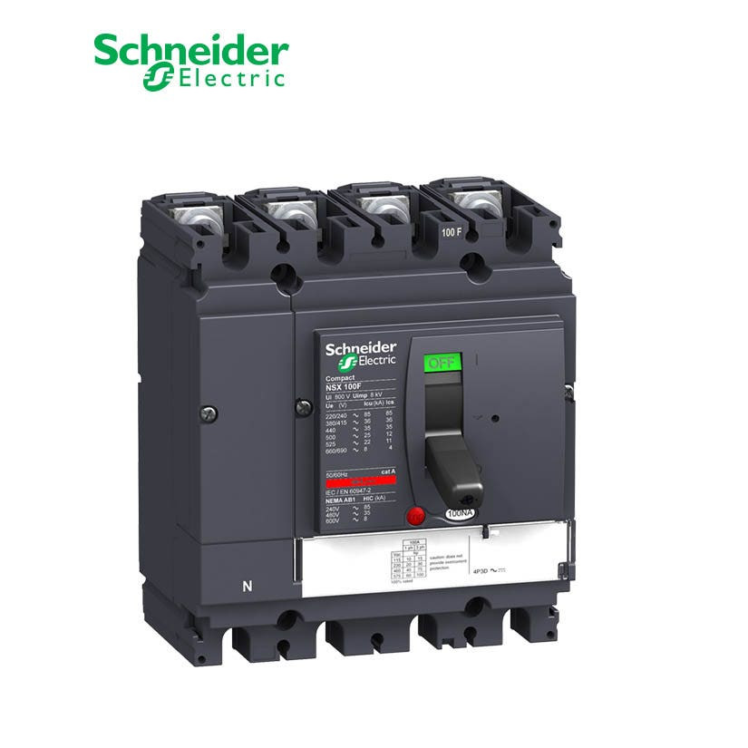 SCHNEIDER - Switch Disconnector, ComPact NSX100 NA, 4 Poles, 100A