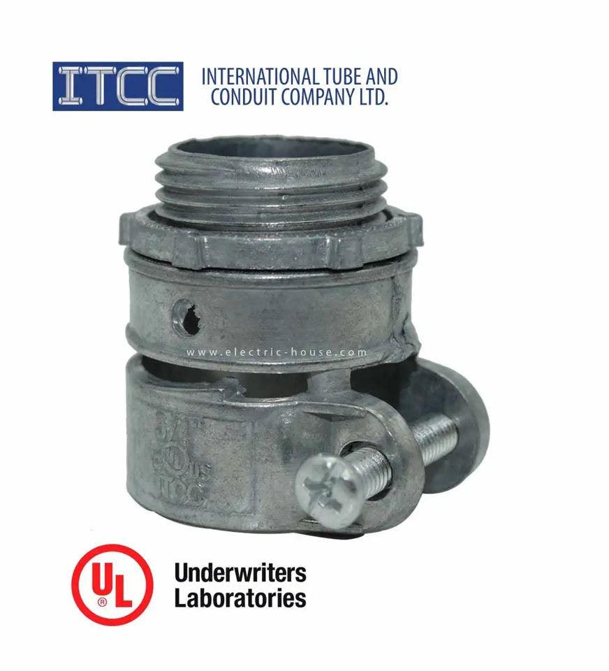ITCC - Connector, Flex, Squeeze, 1 1/4"