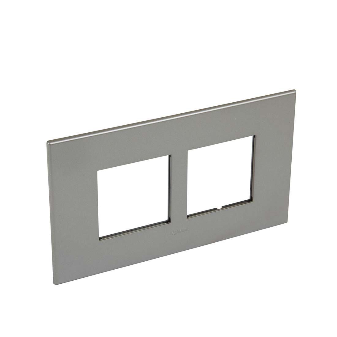 LEGRAND - Plate 4Mod Sqr BS, Magnesium Arteor