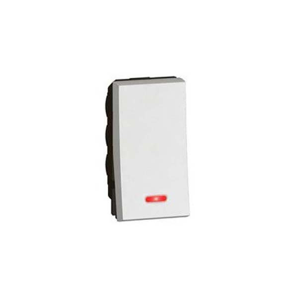 LEGRAND - 2-Way Switch Arteor, with Indicator, 10A, Round, 1 Middle Module, White