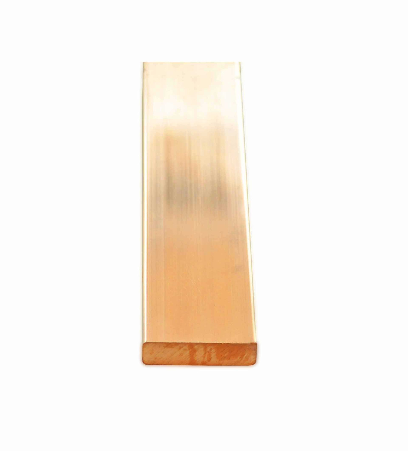 BAHRA BUSBAR - Copper Bar, 20x8mm, 4 Meters Length, Rounded Corners