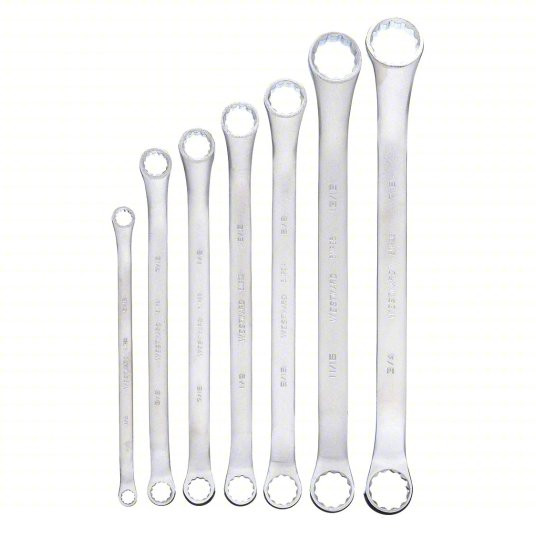 Box End Wrench Set, Satin, Insulated No, 1/4 inch to 7/8 inch, 7 PC