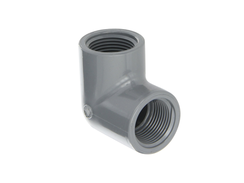 Chanel 1.5&quot; Thread Elbow - Pressure 80 - Hot - Gray