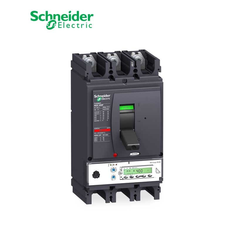 شنايدر - قاطع رئيسي 400 أمبير - ComPact NSX400F, 3P 3d, 36kA at 415 VAC, MicroLogic 5.3A Trip Unit 400A