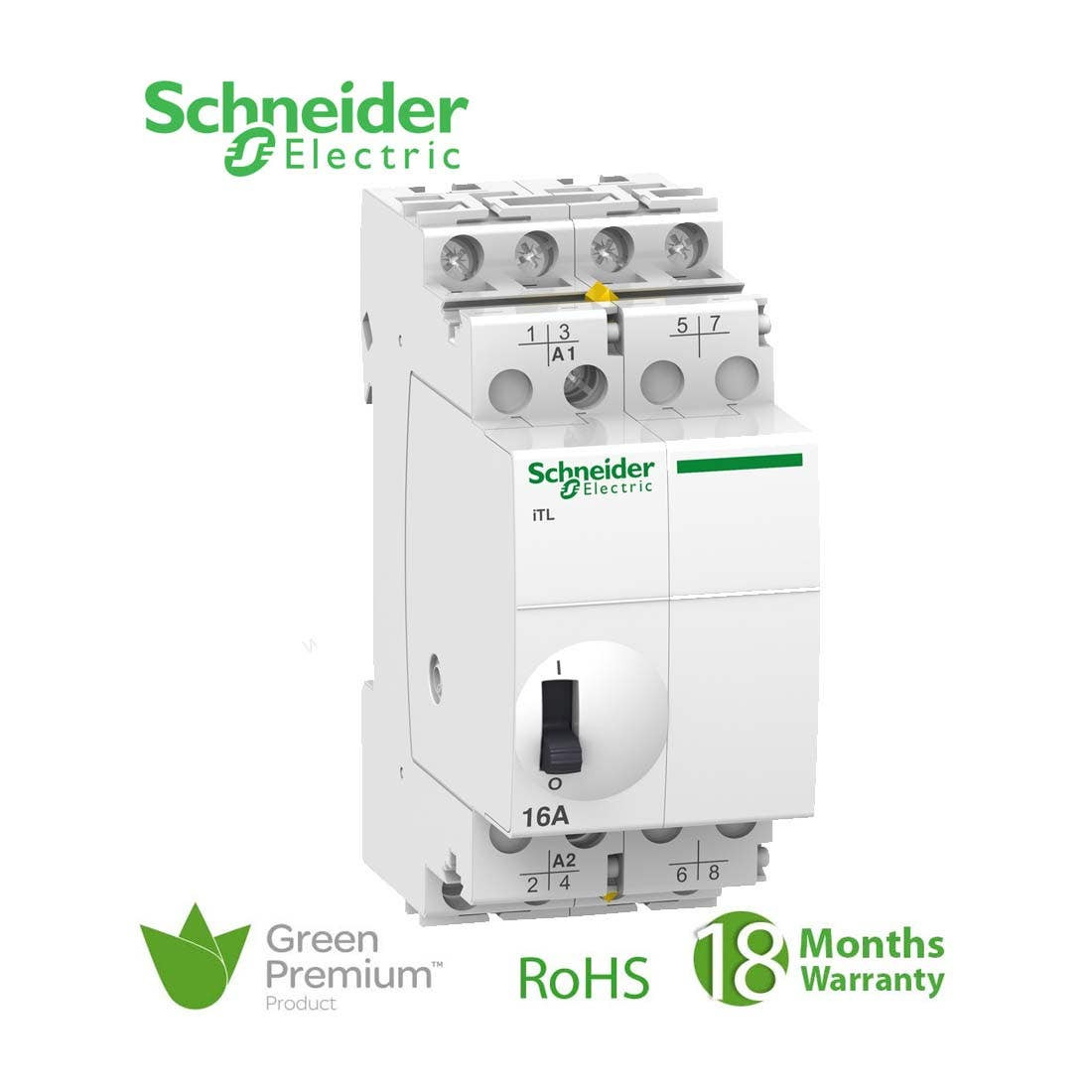 SCHNEIDER - Impulse Relay 16A 4 Pole 230 V AC/110V DC ITL