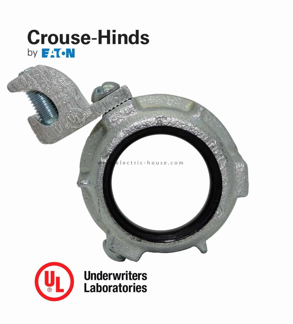 CROUSE HINDS - Insulated Rigid Ground Bushing, Zinc Die Cast 2&1/2"