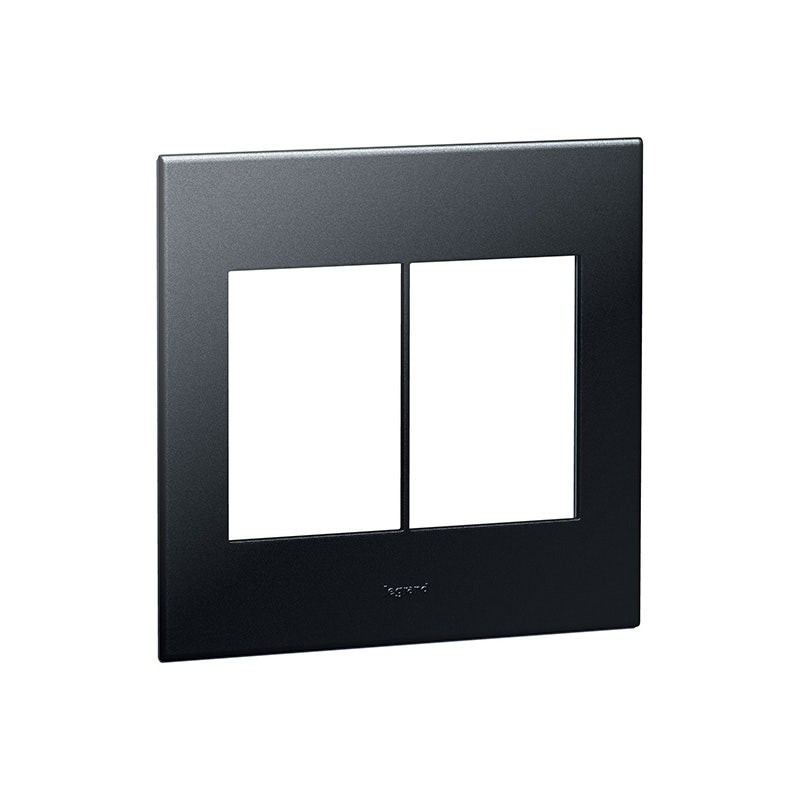 LEGRAND - Plate Arteor, US, 2x3 Modules, Square, 4''x4'', Horizontal, Graphite
