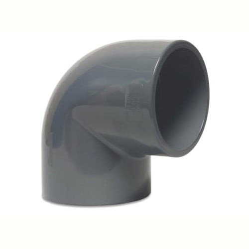 Chanel 1.5&quot; Angle Elbow - Pressure 80 - Hot - Gray