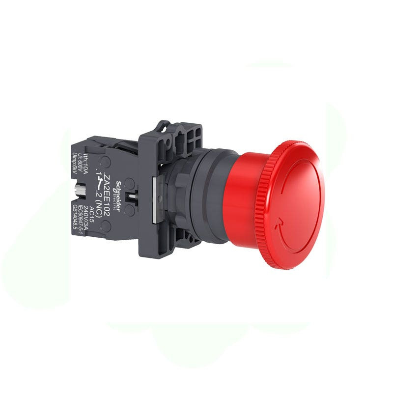 SCHNEIDER - Emergency Switching Off, Turn To Release Dia 40, Red, 1Nc