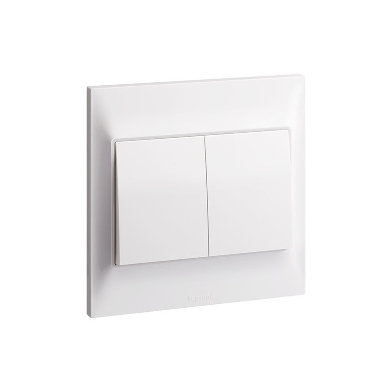 LEGRAND - Push Button Belanko S, 2 Gang, 6A, 250V, White