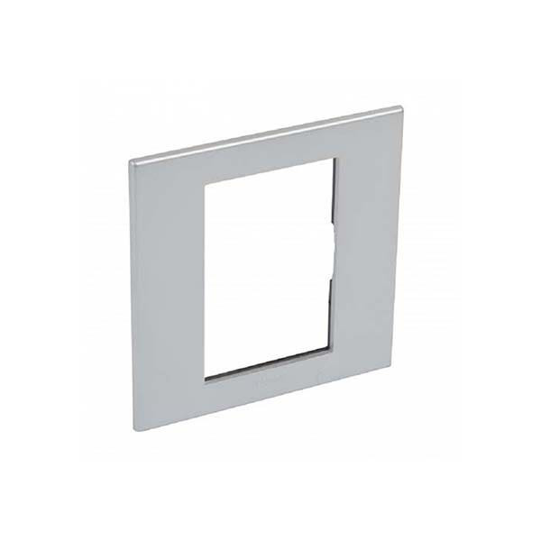 LEGRAND - Plate Arteor, BS, Square, 3 Modules, 1 Gang, Soft Aluminium