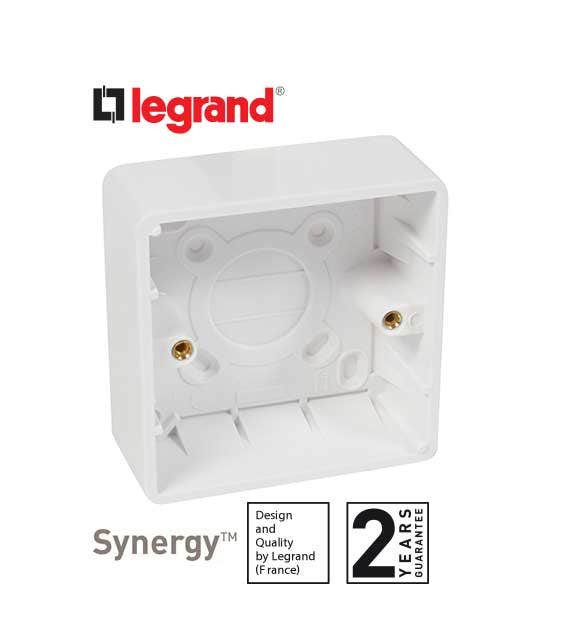 LEGRAND - Surface Mounting Box Synergy - Plastic - 1 Gang - 35 mm Deep