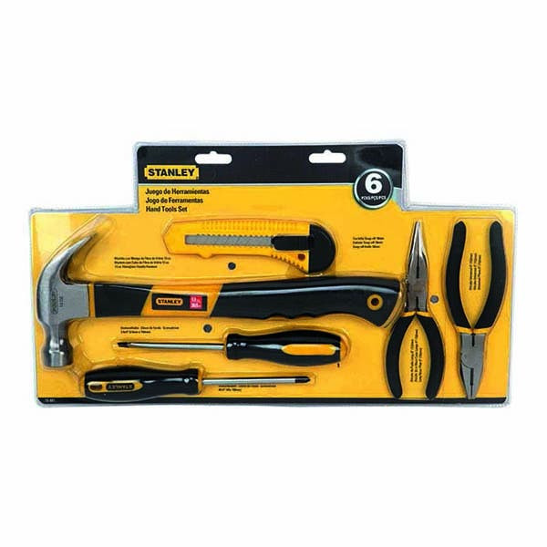 STANLEY - Combination Hand Tool Set, 6 Pieces