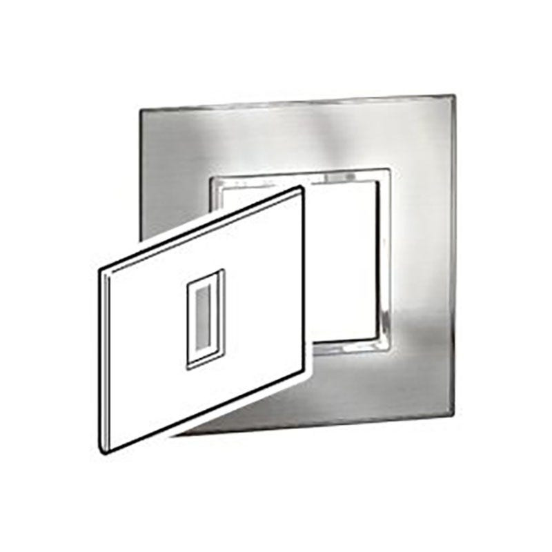 LEGRAND - Plate Arteor, Italian/US, 1 Module, Square, 2''x4'', Graphite