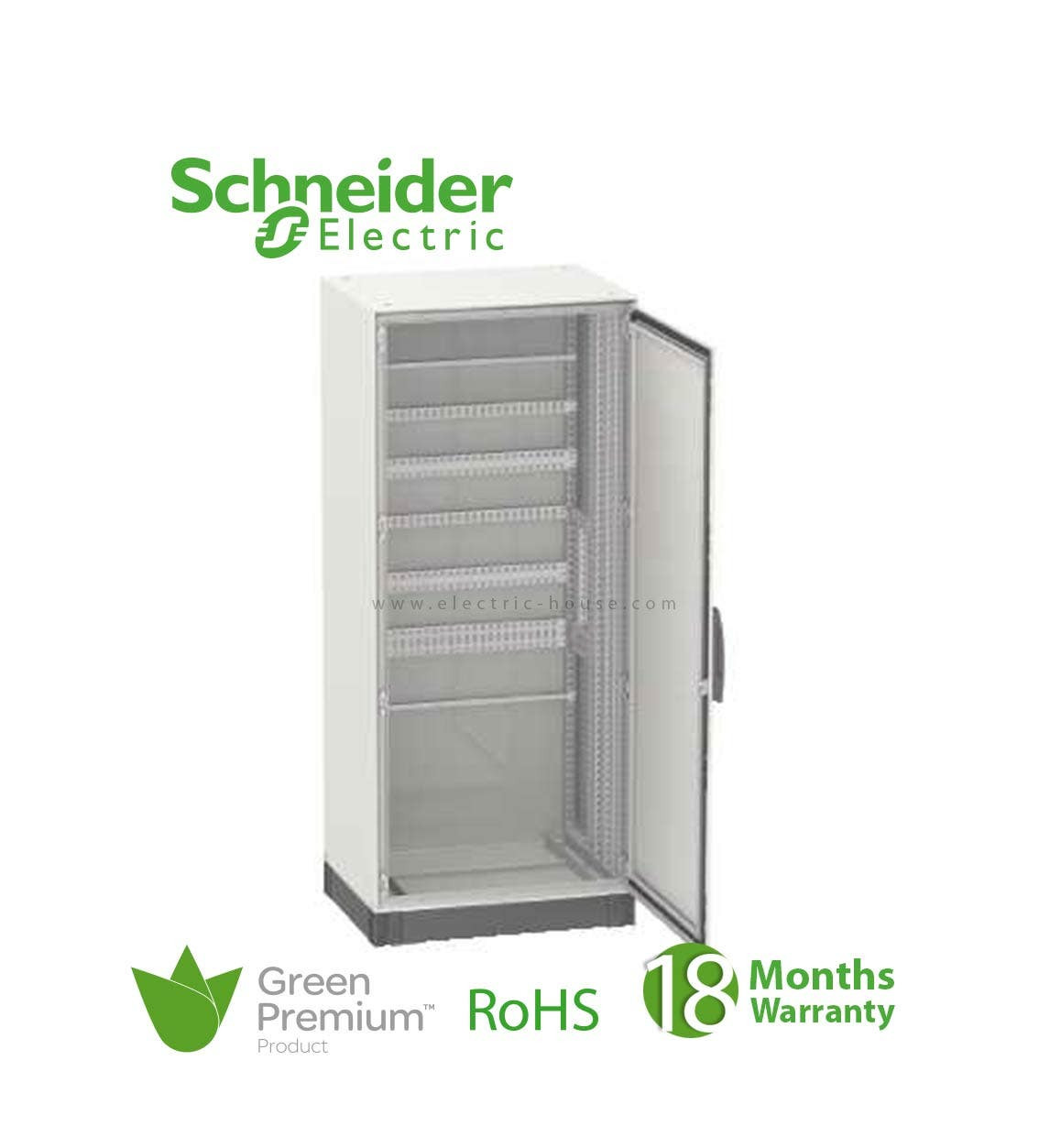 SCHNEIDER - Spacial SM Compact Enclosure Without Mounting Plate, 1800 x 1200 x 400 mm