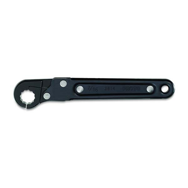PROTO - Ratcheting Flare-Nut Wrench, 7/16", 12 Point