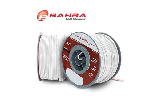 Bahra Electrical Cord - 500 FT - Size AWG 14 - White
